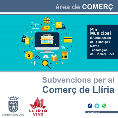 El Ayuntamiento de Llria dar 30.000 euros en ayudas para inversiones de mejora en los comercios locales
