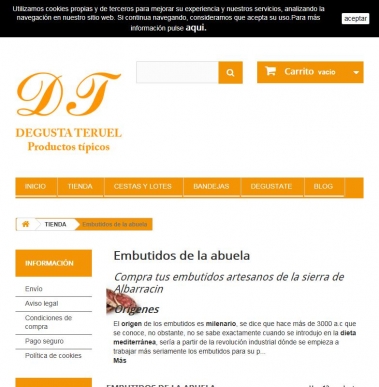 Comprar embutidos de ciervo y cerdo online | Chorizo| Fuet - Degusta Teruel