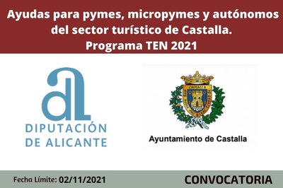 Ayudas pymes y autónomos sector turístico de Castalla