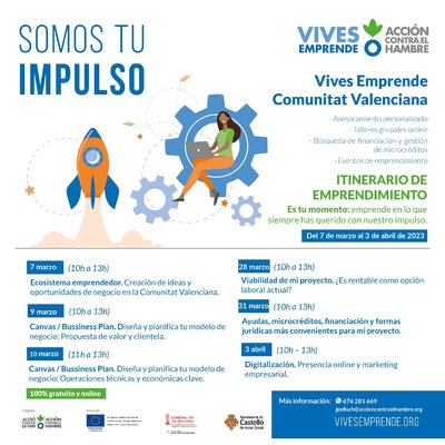 Formaciones programa Vives Emprende Comunitat Valenciana