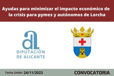 Ayudas para minimizar el impacto de la crisis en pymes y autónomos de Lorcha