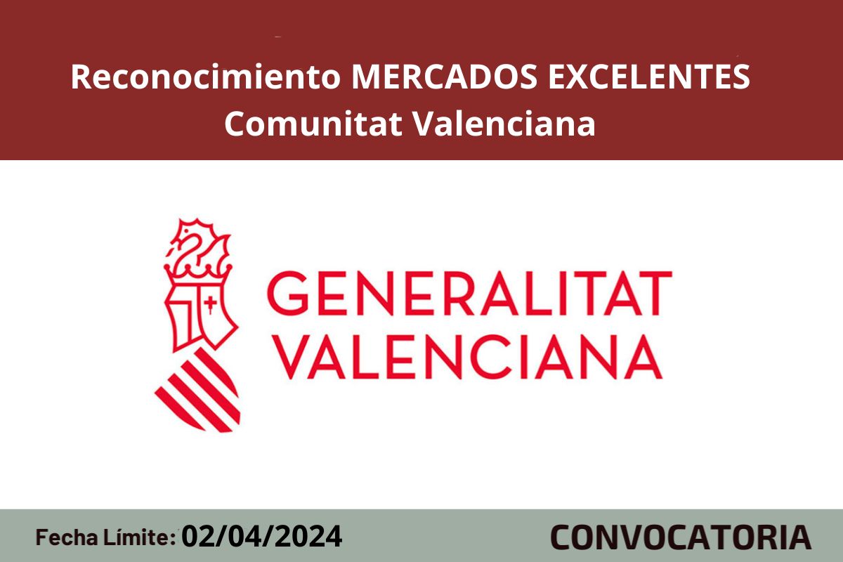 Reconocimiento Mercados Excelentes de la Comunitat Valenciana