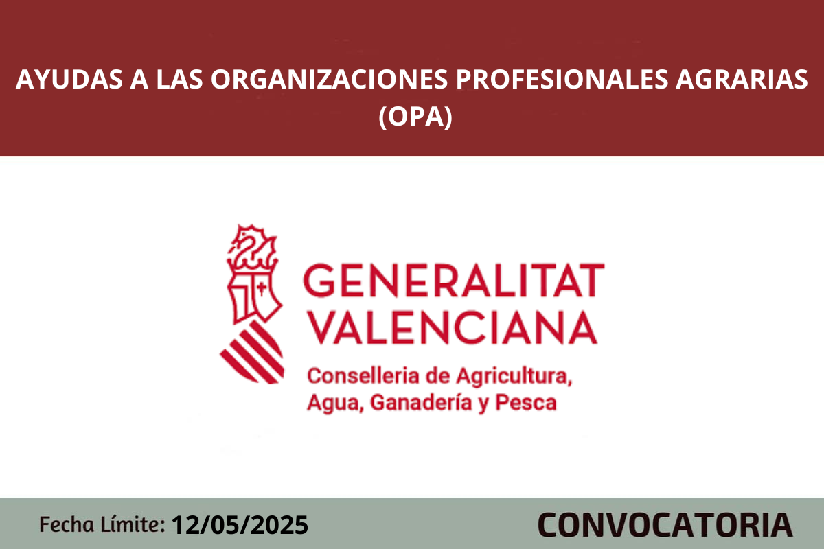 Ayudas a las organizaciones profesionales agrarias (OPA)