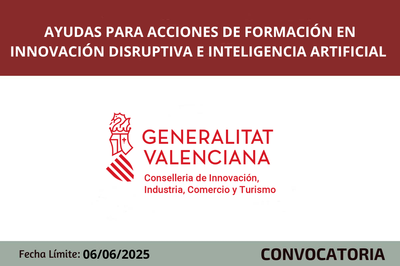 Ayudas a las accciones de formación en innovación disruptiva e IA