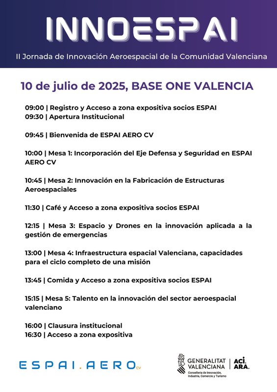 II Jornada de Innovación Aeroespacial de la Comunidad Valenciana