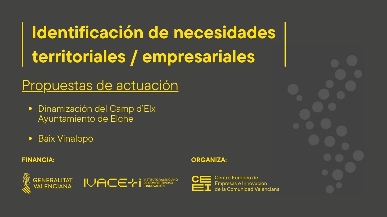 Dinamización del Camp d’Elx - Propuesta de actuación