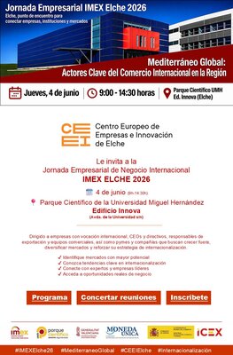 Invitaci�n CEEI Elche - Imex 2026