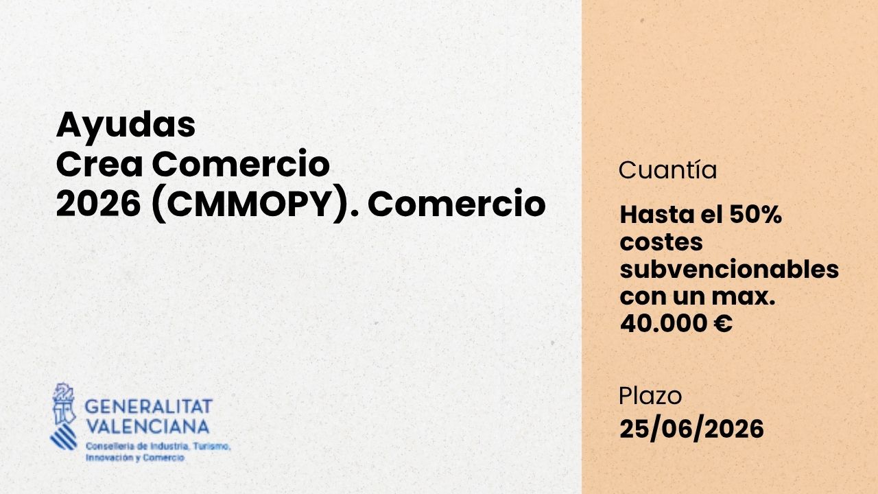 Ayudas Crea Comercio (CMMOPY) 2026
