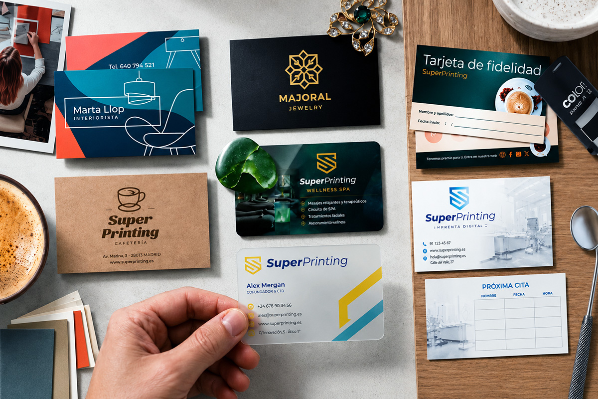 Tipos de tarjetas de visita