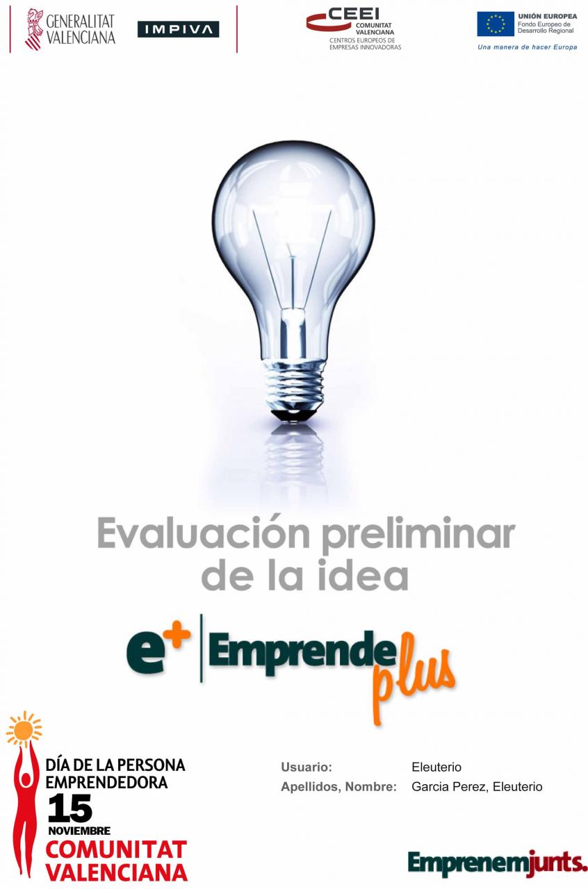 Test Idea Portada modelo de informe #DPECV2012