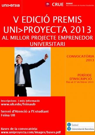 Convocatoria Premio: UniProyecta