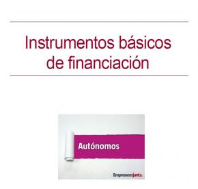 portada Manual para Autónomos: Instrumentos básicos de financiación