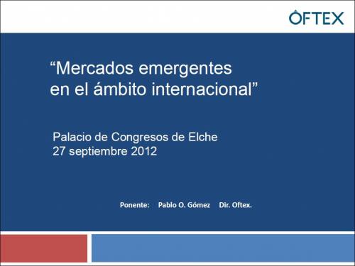 portada ponencia mercados emergentes OFTEX