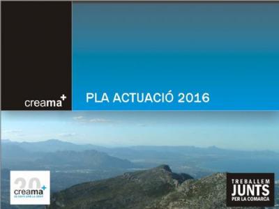 CREAMA presenta el seu Pla d'Actuacions per al 2016