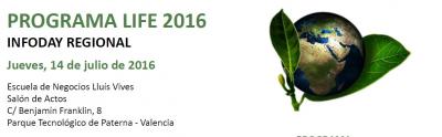 Programa de la Jornada sobre el programa LIFE y la nueva convocatoria 2016