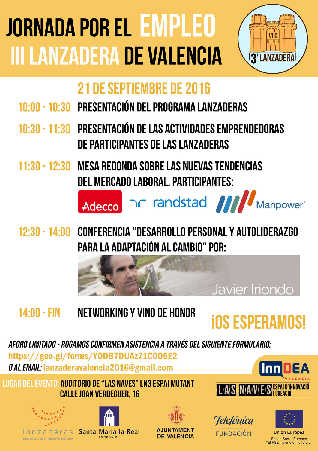 Jornada por el Empleo III Lanzadera de Valencia