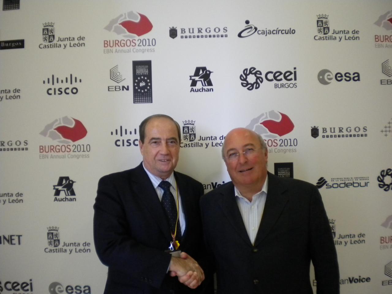 Jes�s Casanova, Director de CEEI Valencia y Jose Martins, Director de N.E.T. Novas Empresas Tecnologias (Portugal)