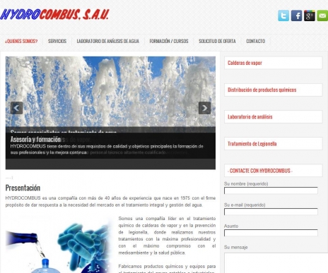 Hydrocombus  | Especialistas en tratamiento químico del agua en calderas de vapor
