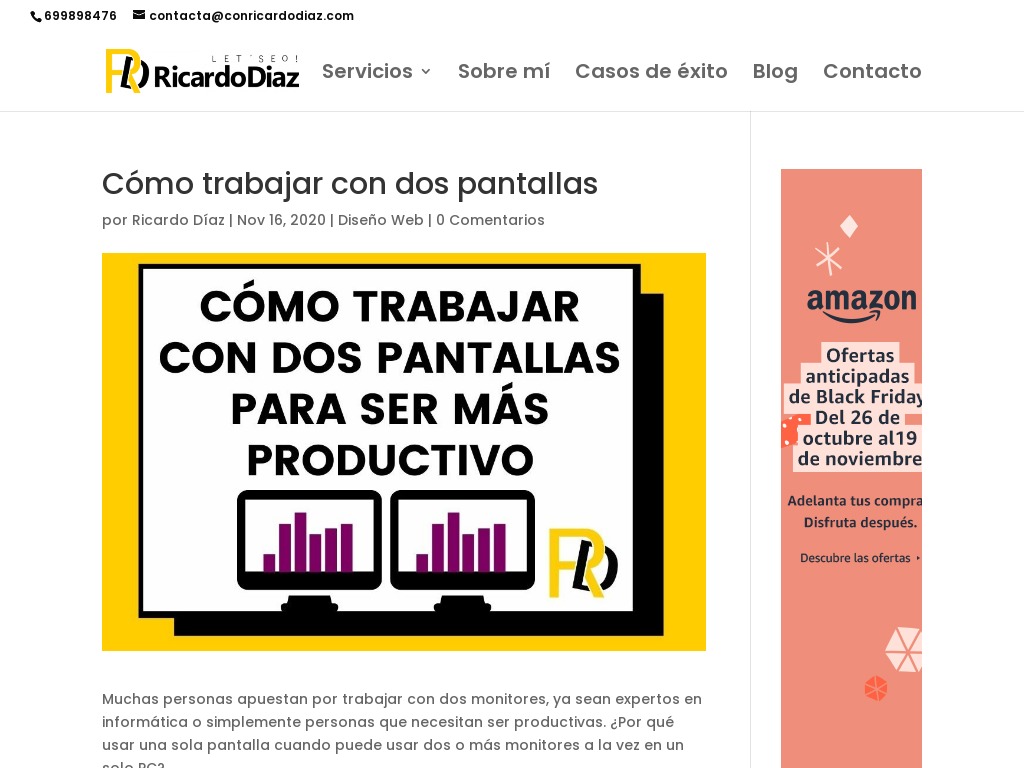 Cómo trabajar con dos pantallas para optimizar la productividad